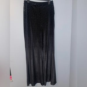 Show me your mumu black velvet studded pants